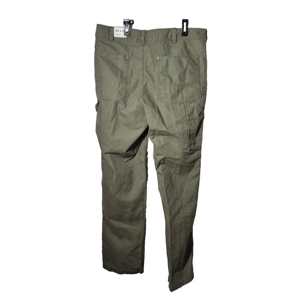 Alpine Design Pants 34x34 Military Green‎ Utility Pant Organic Cotton NEW